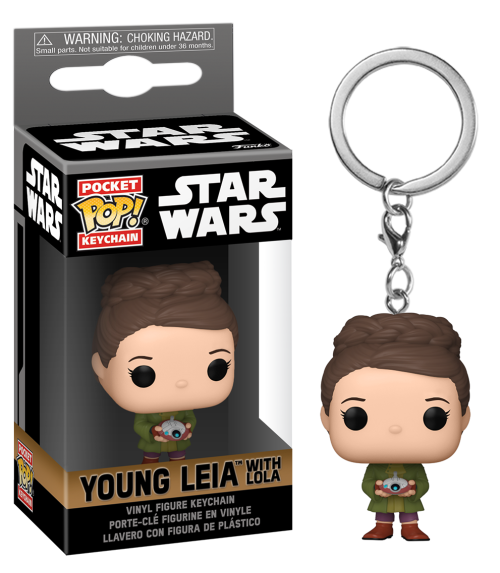STAR WARS OBI-WAN KENOBI - Llaveros Pocket Pop - Leia Organa