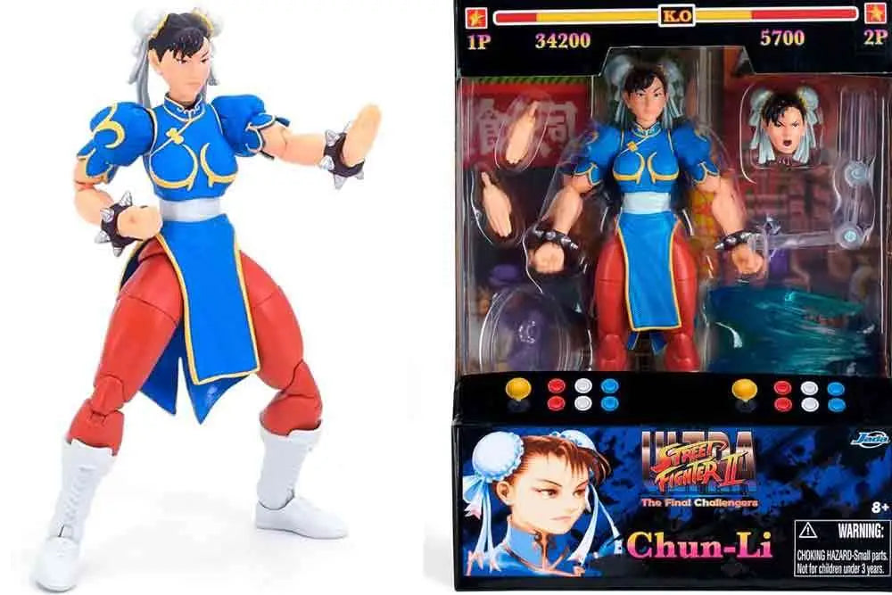 Chun-Li Blue Dress (Deluxe Edition) - STREET FIGHTER 2 - 15cm | Jada Toys