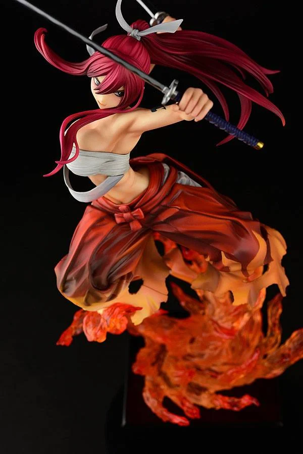 Erza Scarlet Samurai Ver. Kurenai - Fairy Tail - Estatua OrcaToys 43cm ⚔️🌸