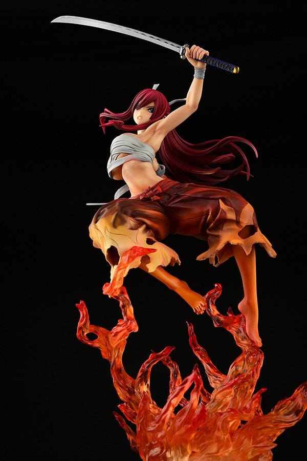 Erza Scarlet Samurai Ver. Kurenai - Fairy Tail - Estatua OrcaToys 43cm ⚔️🌸