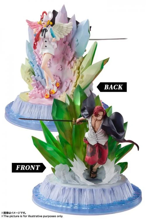 Shanks & Uta - One Piece - Estatua FiguartsZERO Extra Battle 24cm 🏴‍☠️