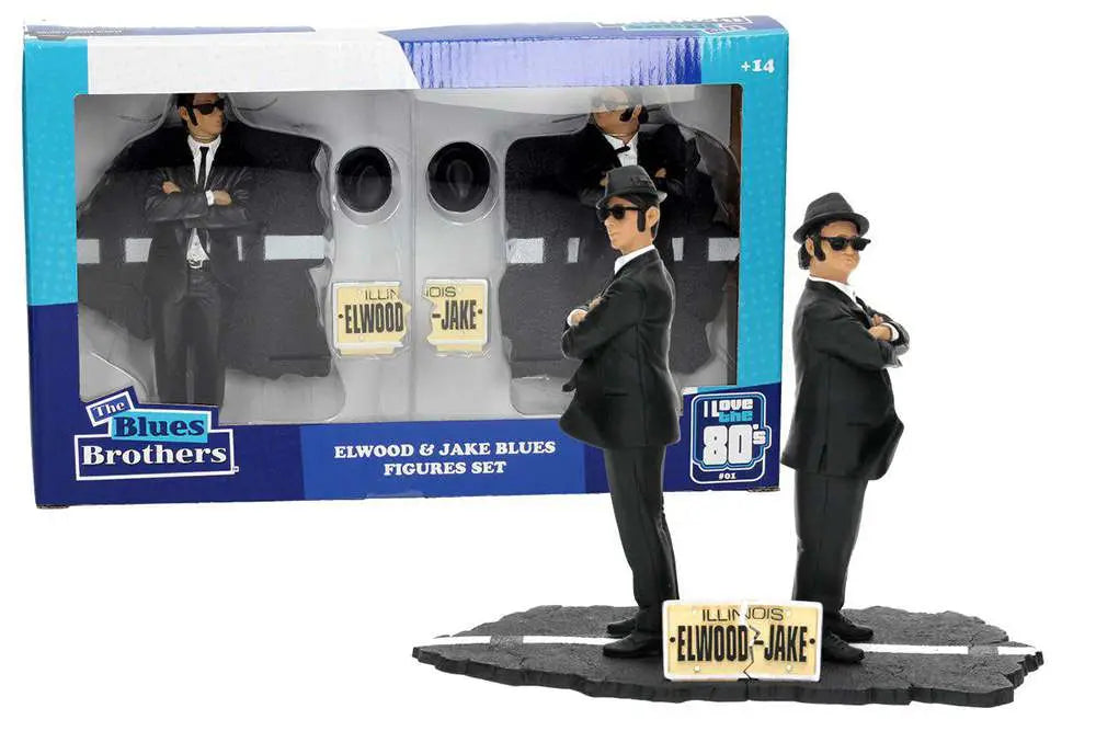 Jake & Elwood Blues 2-Pack - THE BLUES BROTHERS - 18cm | SD Toys