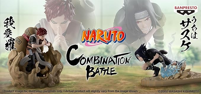 Sasuke Uchiha - NARUTO SHIPPUDEN - Figura de Batalla Combinada 2 de 15 cm