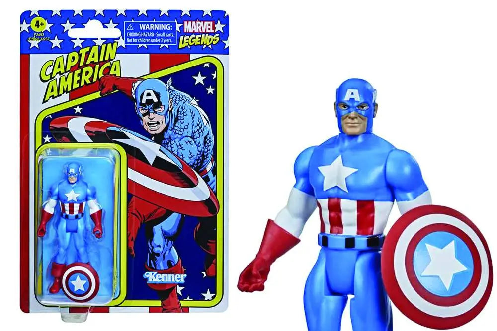Captain America (Retro Collection) - MARVEL LEGENDS - 9.5cm | Hasbro