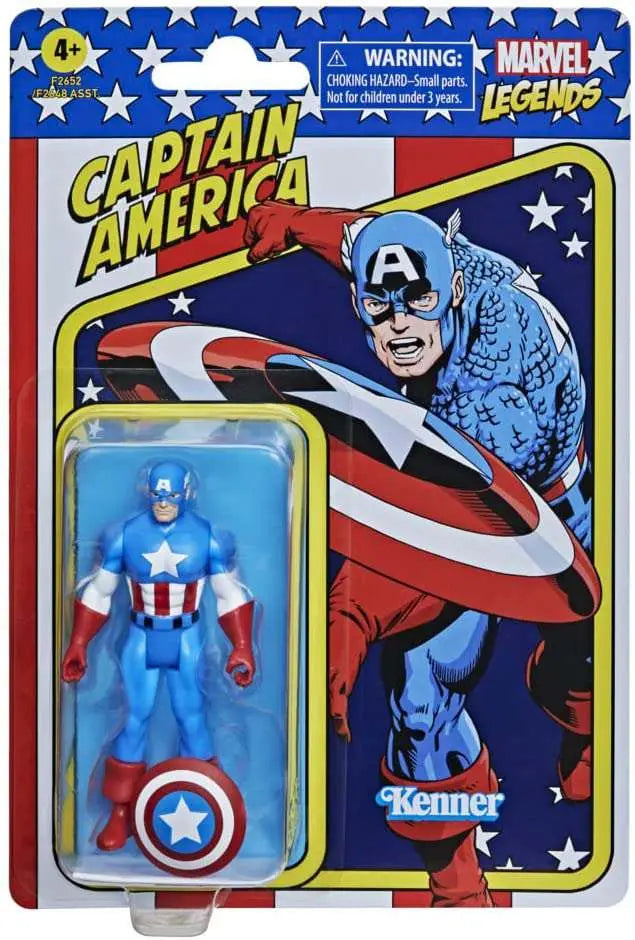 Captain America (Retro Collection) - MARVEL LEGENDS - 9.5cm | Hasbro