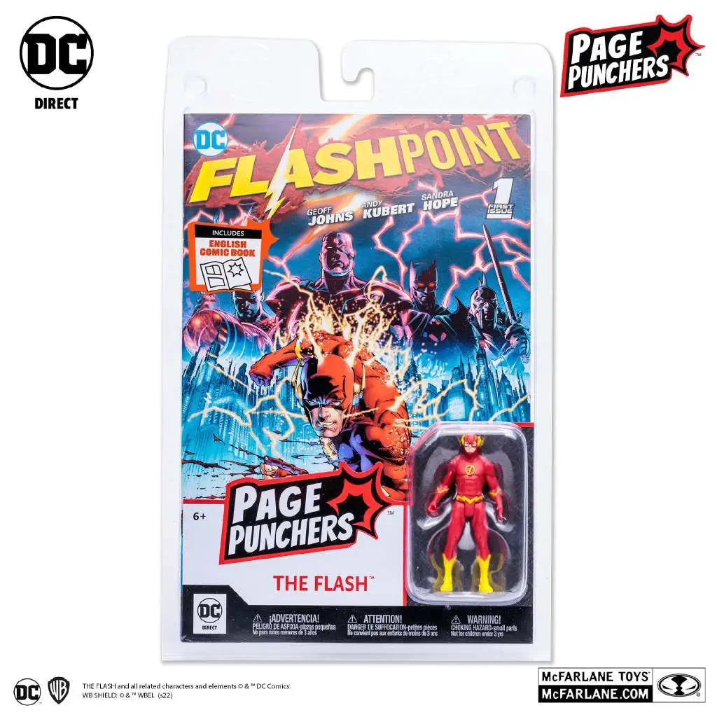 Flash with Comic (Page Punchers) - DC COMICS - 8cm | McFarlane Toys
