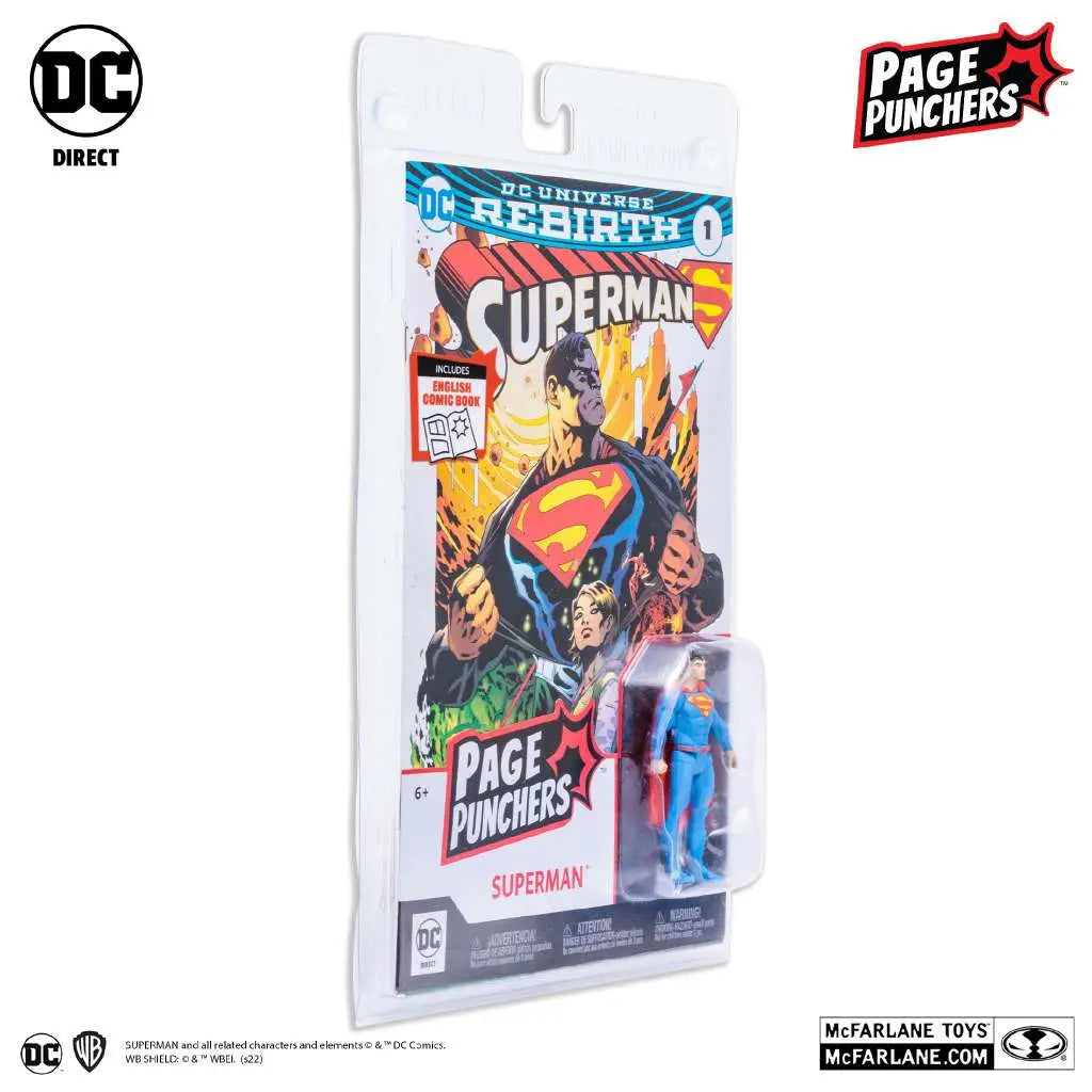 Superman with Comic (Page Punchers) - DC COMICS - 8cm | McFarlane Toys