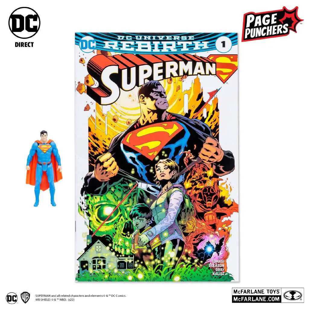 Superman with Comic (Page Punchers) - DC COMICS - 8cm | McFarlane Toys