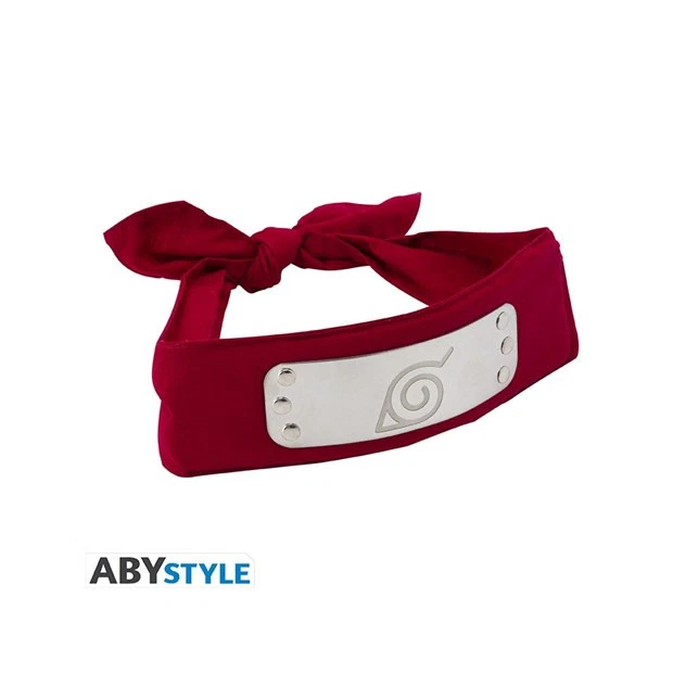 Fascia Frontale - ABYstyle - Naruto Shippuden - Konoha (Rossa) - Taglia Adulto 🥋🔴