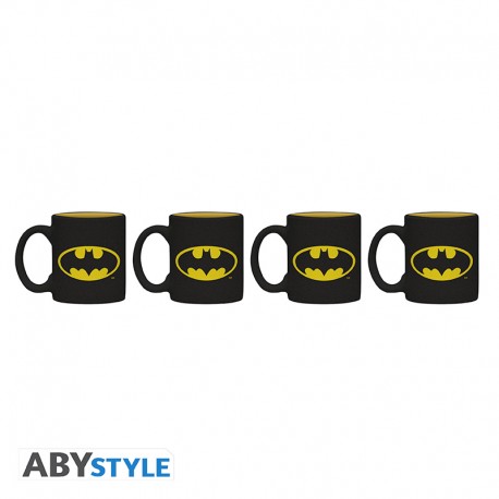 Juego de 4 tazas de espresso Batman Iconic - Abystyle - DC Comics 🦇☕