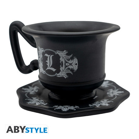 Taza de L - Death Note - Taza 3D con platillo 🕵️‍♂️☕️
