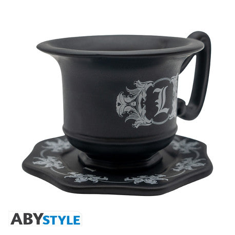 Taza de L - Death Note - Taza 3D con platillo 🕵️‍♂️☕️