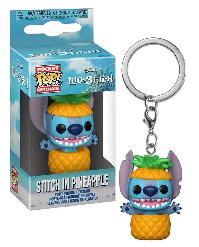 Stitch en piña - LILO & STITCH - Llavero Pocket Pop | Funko