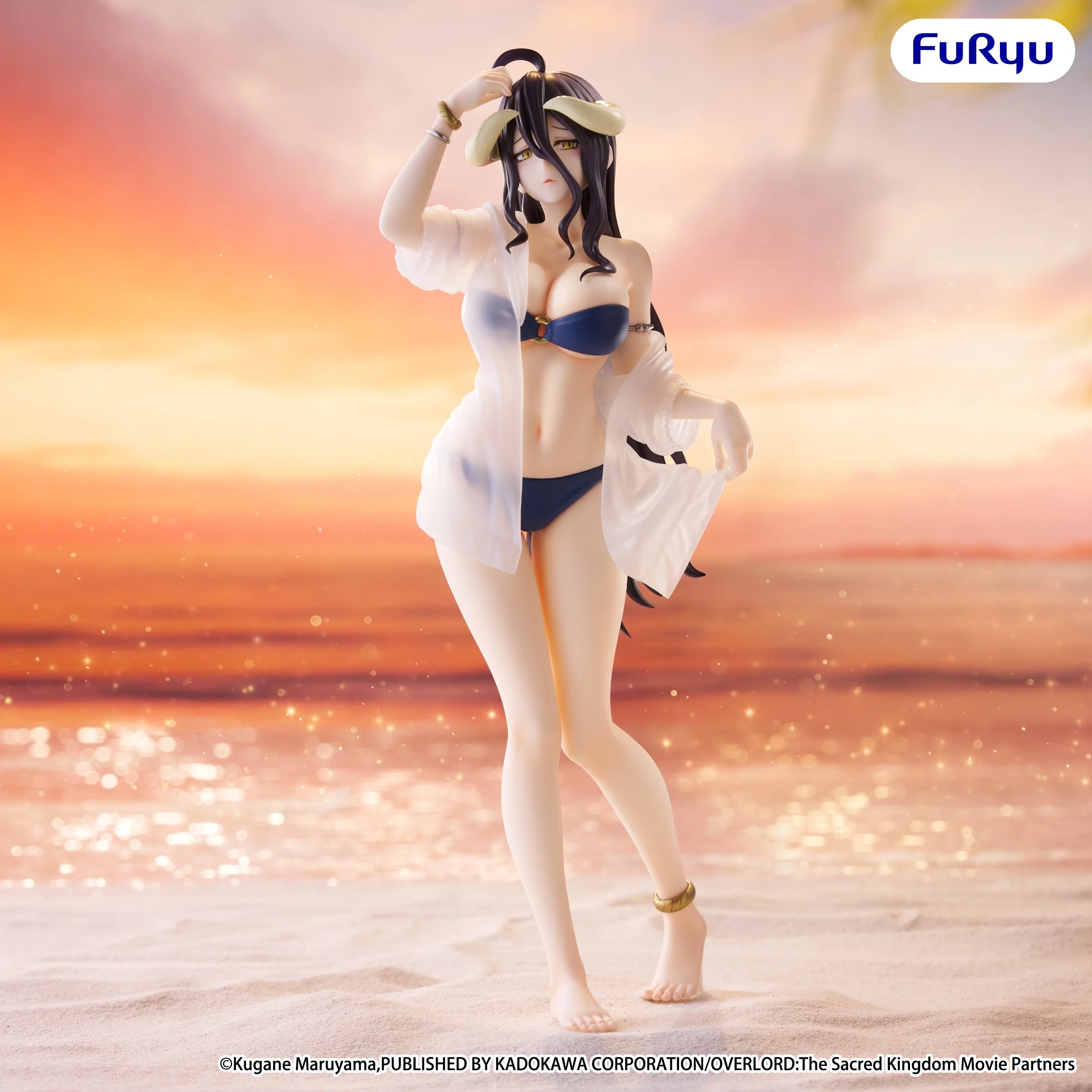 (Pre-order) Albedo "Aqua" - OVERLORD - Muchute 20.5cm | FuRyu