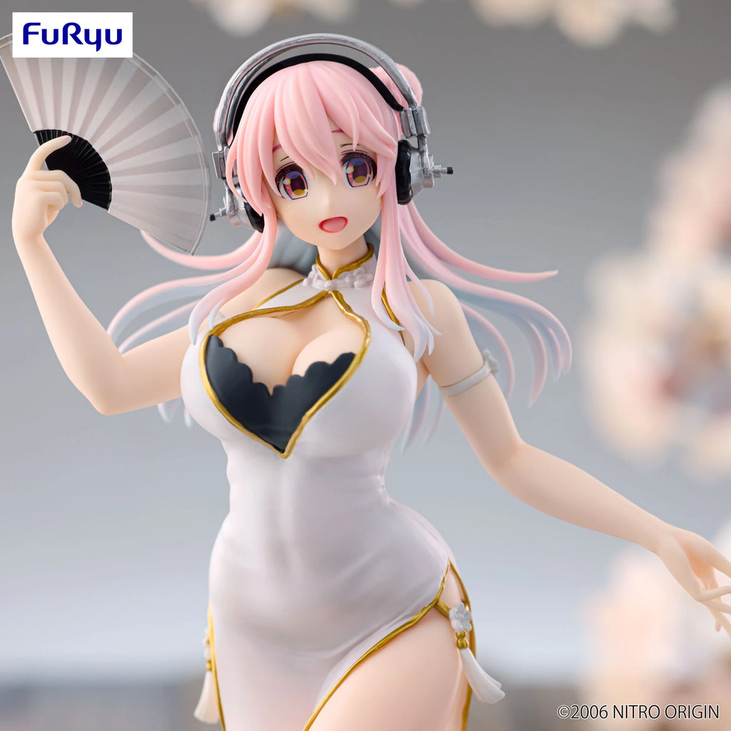 (Pre-pedido) Super Sonico (White China Dress Ver.) - SUPER SONICO - Trio-Try-It 21cm | FuRyu