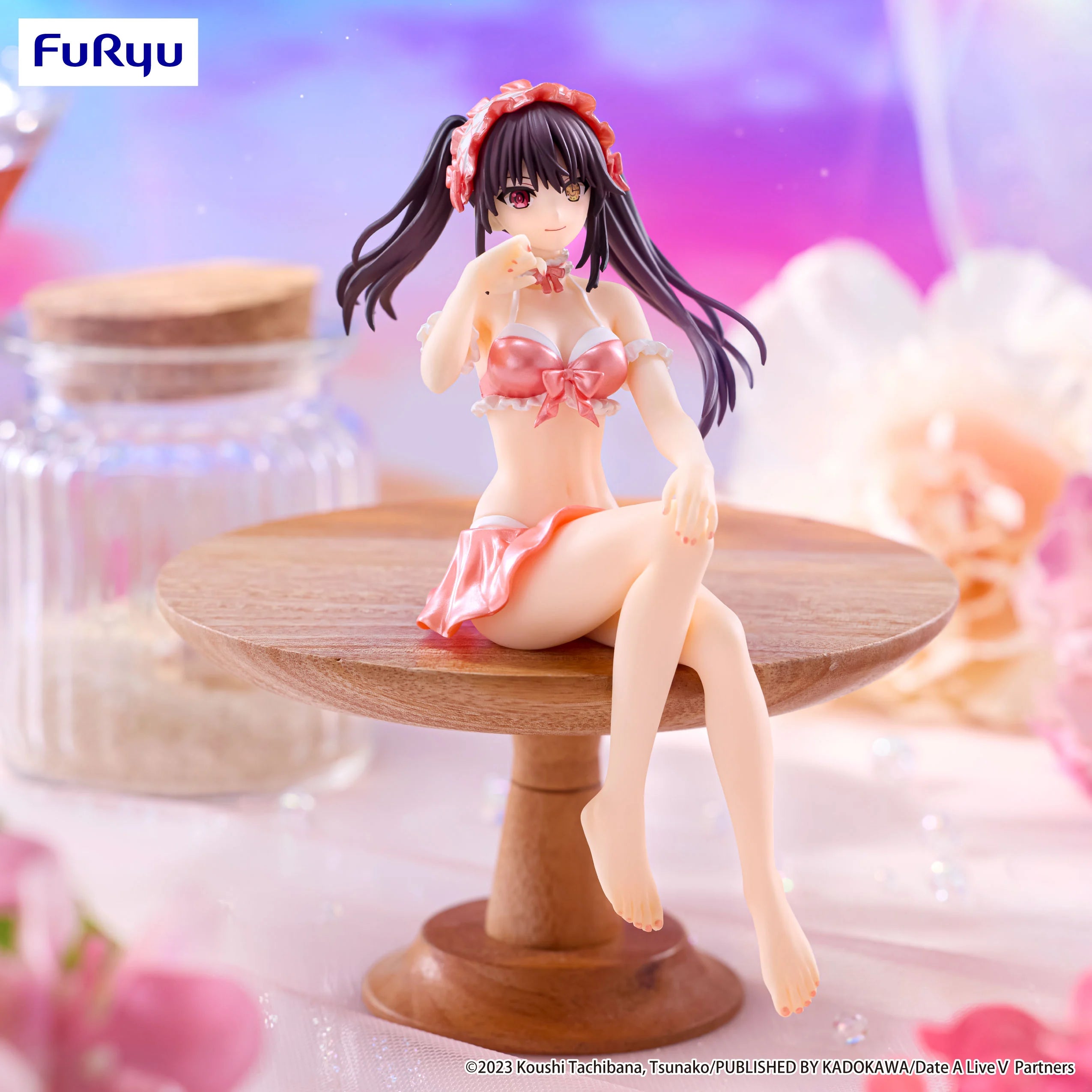 (Pre-pedido entrega estimada 03/2026) DATE A LIVE V - Kurumi Tokisaki - Estatua Noodle Stopper 15cm ⏳🌑