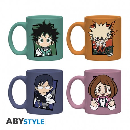 Set de 4 Tazas Espresso - My Hero Academia - Chibi 💥☕️