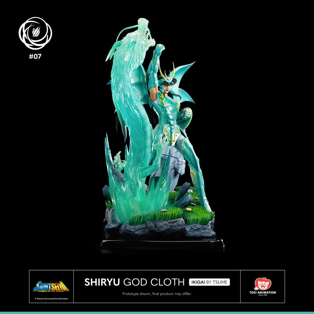 Shiryu - Shiryu (Armadura Divina) - Saint Seiya - Estatua Ikigai Tsume Art 1/6 (39cm) 🐉🌟(¡También a plazos! 👇)
