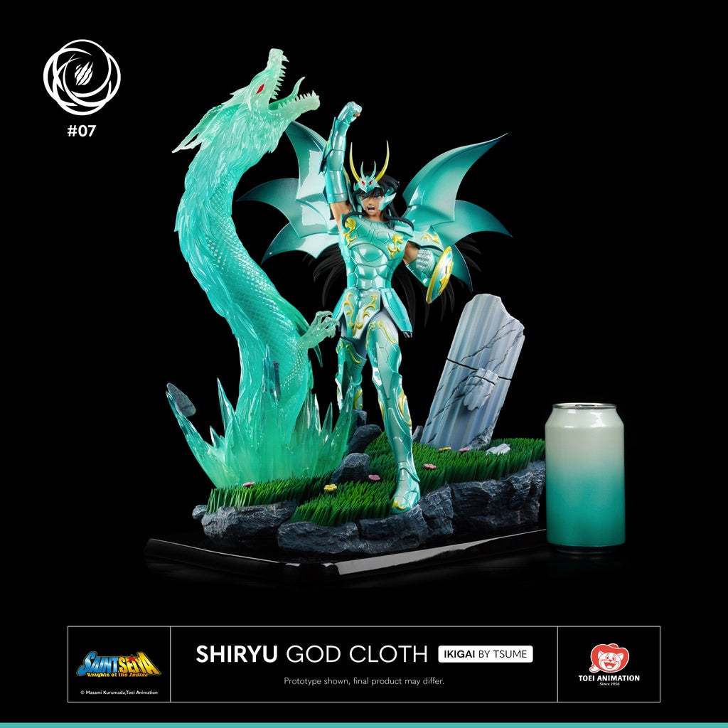 Shiryu - Shiryu (Armadura Divina) - Saint Seiya - Estatua Ikigai Tsume Art 1/6 (39cm) 🐉🌟(¡También a plazos! 👇)