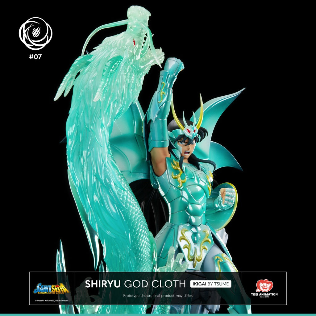 Shiryu - Shiryu (Armadura Divina) - Saint Seiya - Estatua Ikigai Tsume Art 1/6 (39cm) 🐉🌟(¡También a plazos! 👇)