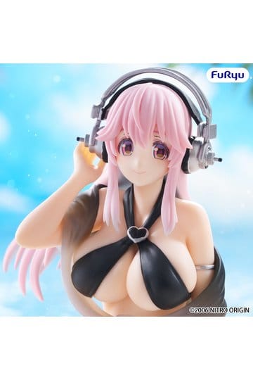 (Pre-orden) Super Sonico (Swimsuit Black Ver.) - NOODLE STOPPER - 10cm | FuRyu