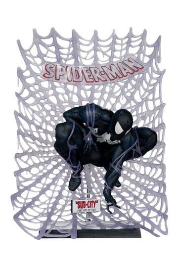 Spider-Man #1 (Traje Negro) Edición Chase - MARVEL COLLECTION - Escala 1/6 15cm | McFarlane Toys