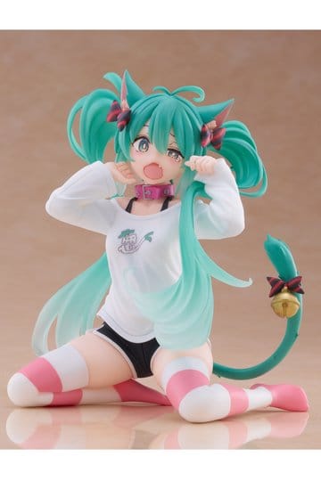 (Pre-order) Hatsune Miku (Cat Ear T-Shirt Ver.) - DESKTOP CUTE - 13cm | Taito