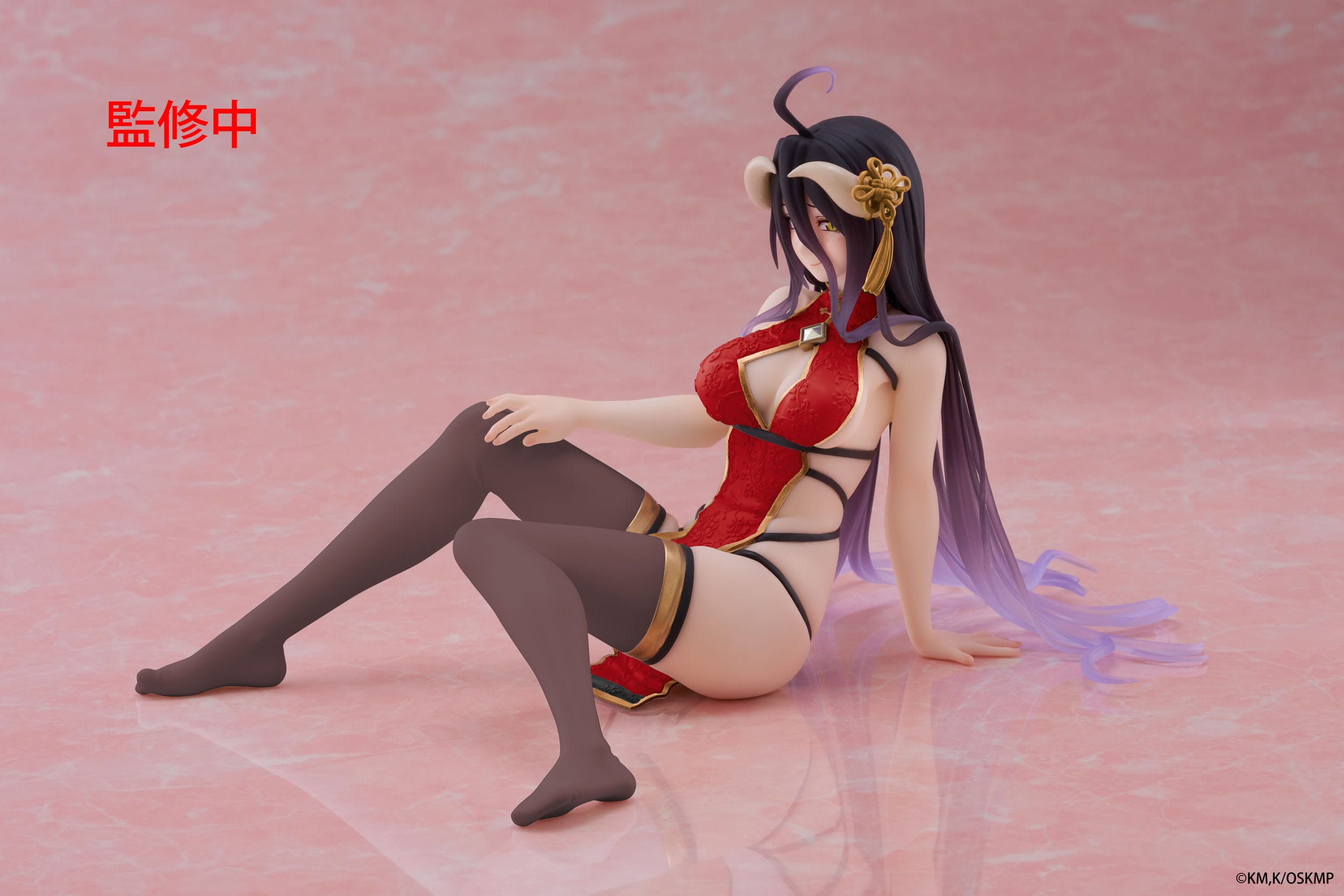Albedo Chinese Dress Ver. Renewal - OVERLORD - Desktop Cute 13cm