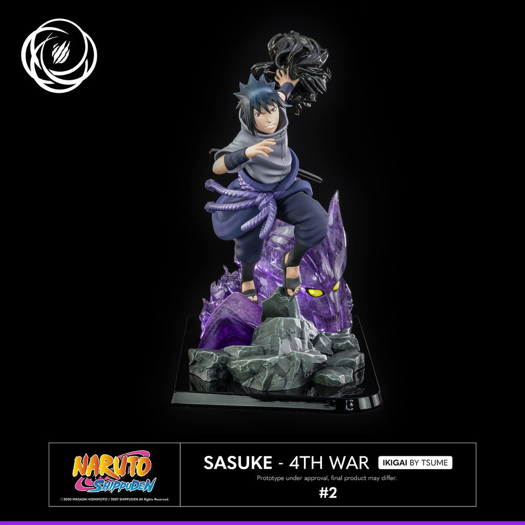 Sasuke Uchiha - Naruto Shippuden - Estatua Ikigai Tsume Art 1/6 (34.5cm) ⚡️