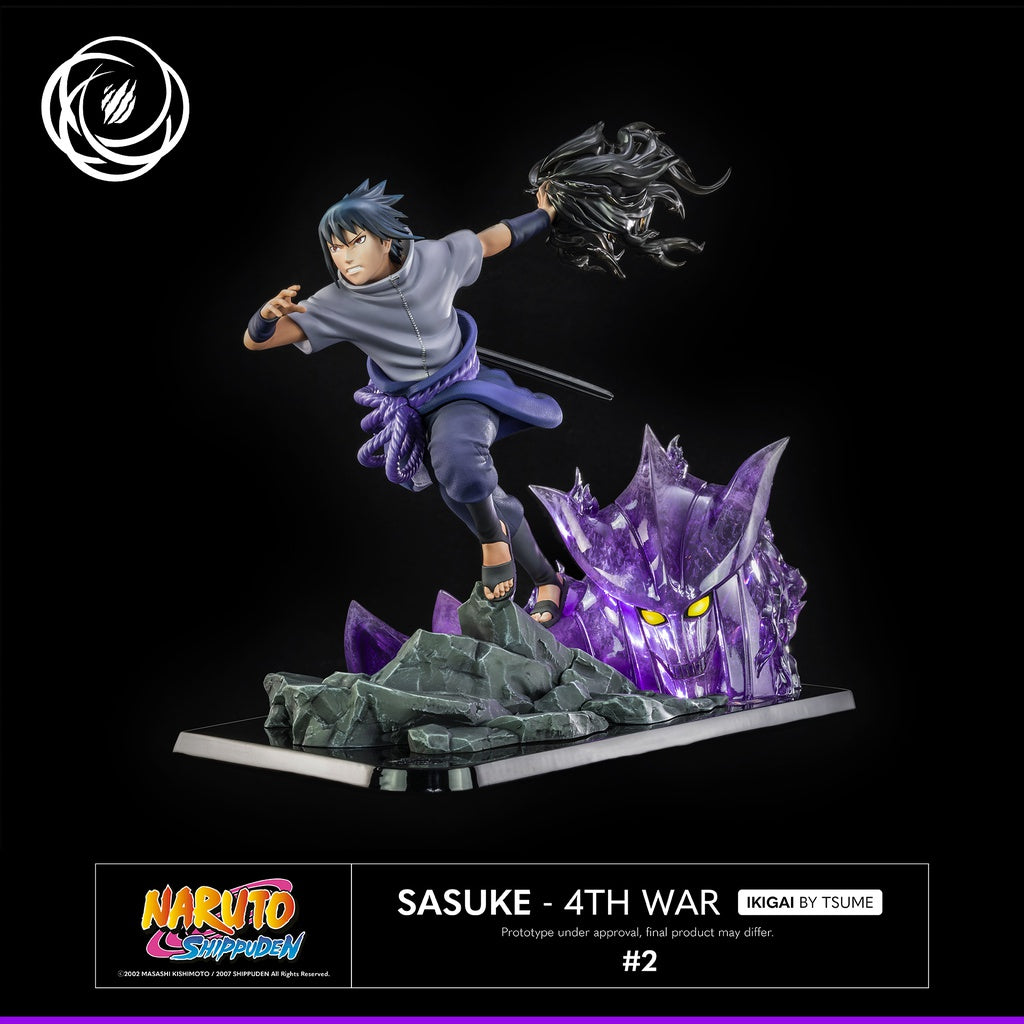 Sasuke Uchiha - Naruto Shippuden - Estatua Ikigai Tsume Art 1/6 (34.5cm) ⚡️