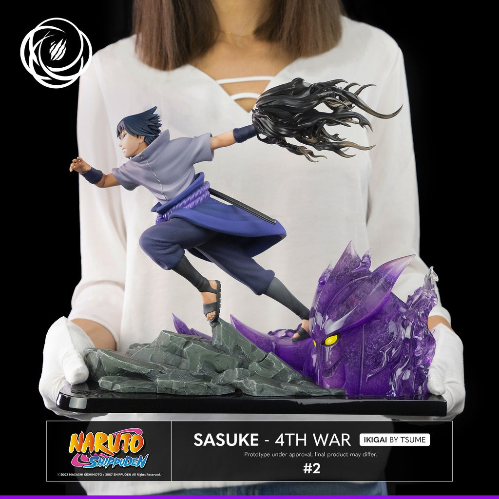 Sasuke Uchiha - Naruto Shippuden - Estatua Ikigai Tsume Art 1/6 (34.5cm) ⚡️