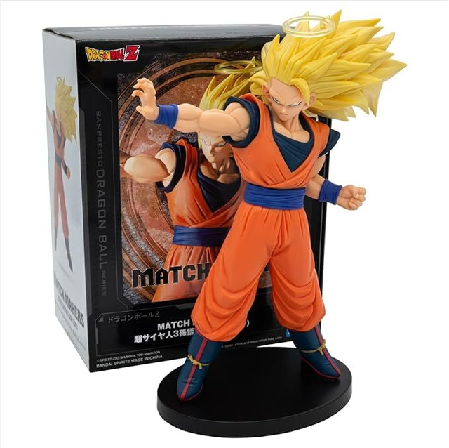 Super Saiyan 3 Son Goku - Dragon Ball Z - Maqueta de figuras Match Makers 1/2 (15cm) 💥🐒