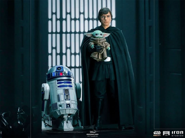 Luke Skywalker, R2-D2 y Grogu - Star Wars: The Mandalorian - Legacy Replica 1/4 Iron Studios (¡También a plazos! 👇)