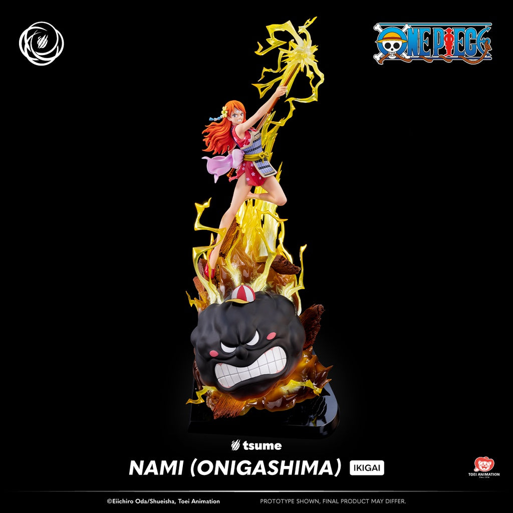 (Pre-order estimated delivery: Q2-Q3 2026!) Nami (Onigashima) - One Piece - Ikigai Tsume Art 1/6 Scale Statue (47cm)⚡️🍊(Installment payments available! 👇)