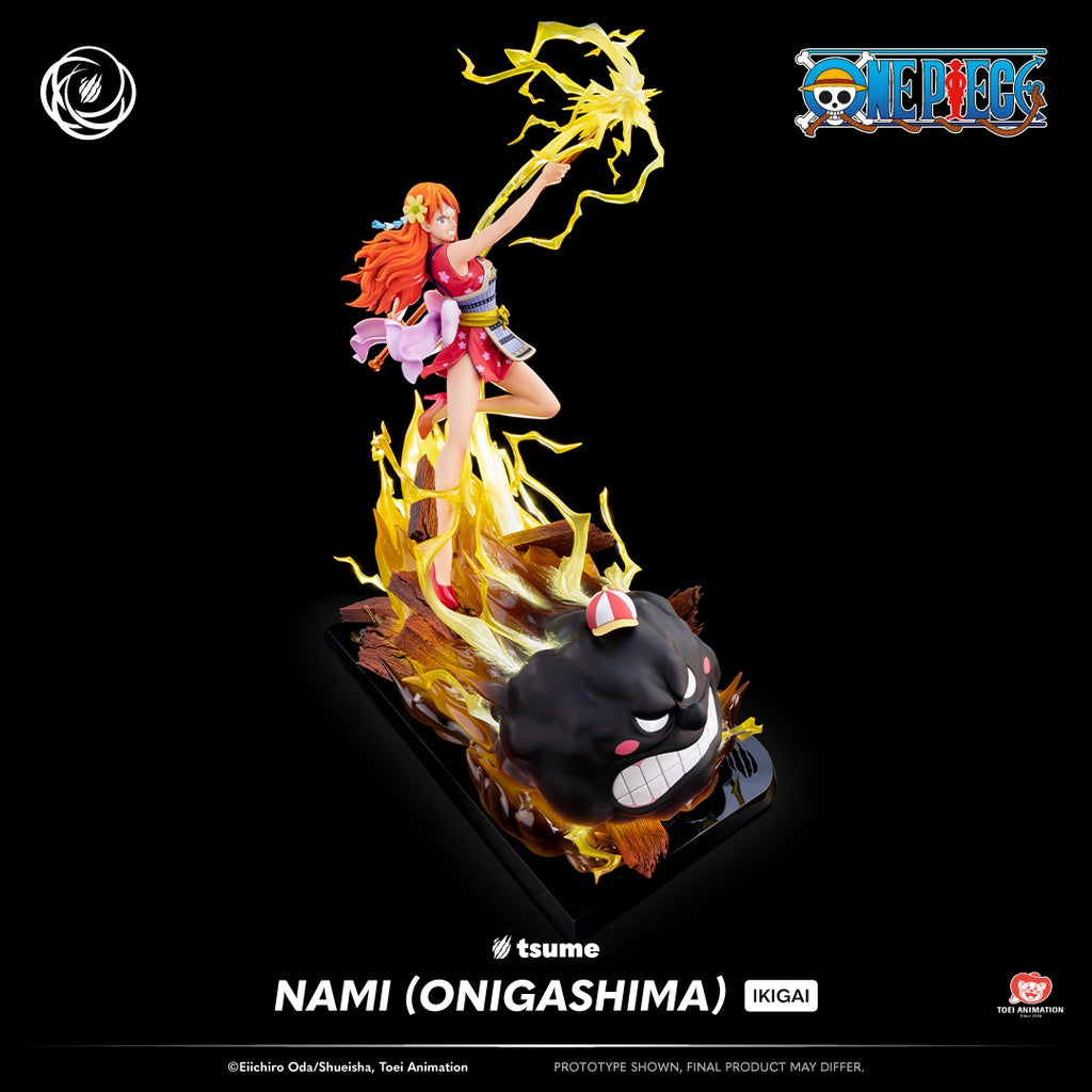 (Pre-order estimated delivery: Q2-Q3 2026!) Nami (Onigashima) - One Piece - Ikigai Tsume Art 1/6 Scale Statue (47cm)⚡️🍊(Installment payments available! 👇)