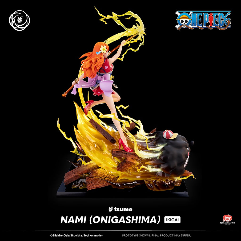 (Pre-order estimated delivery: Q2-Q3 2026!) Nami (Onigashima) - One Piece - Ikigai Tsume Art 1/6 Scale Statue (47cm)⚡️🍊(Installment payments available! 👇)