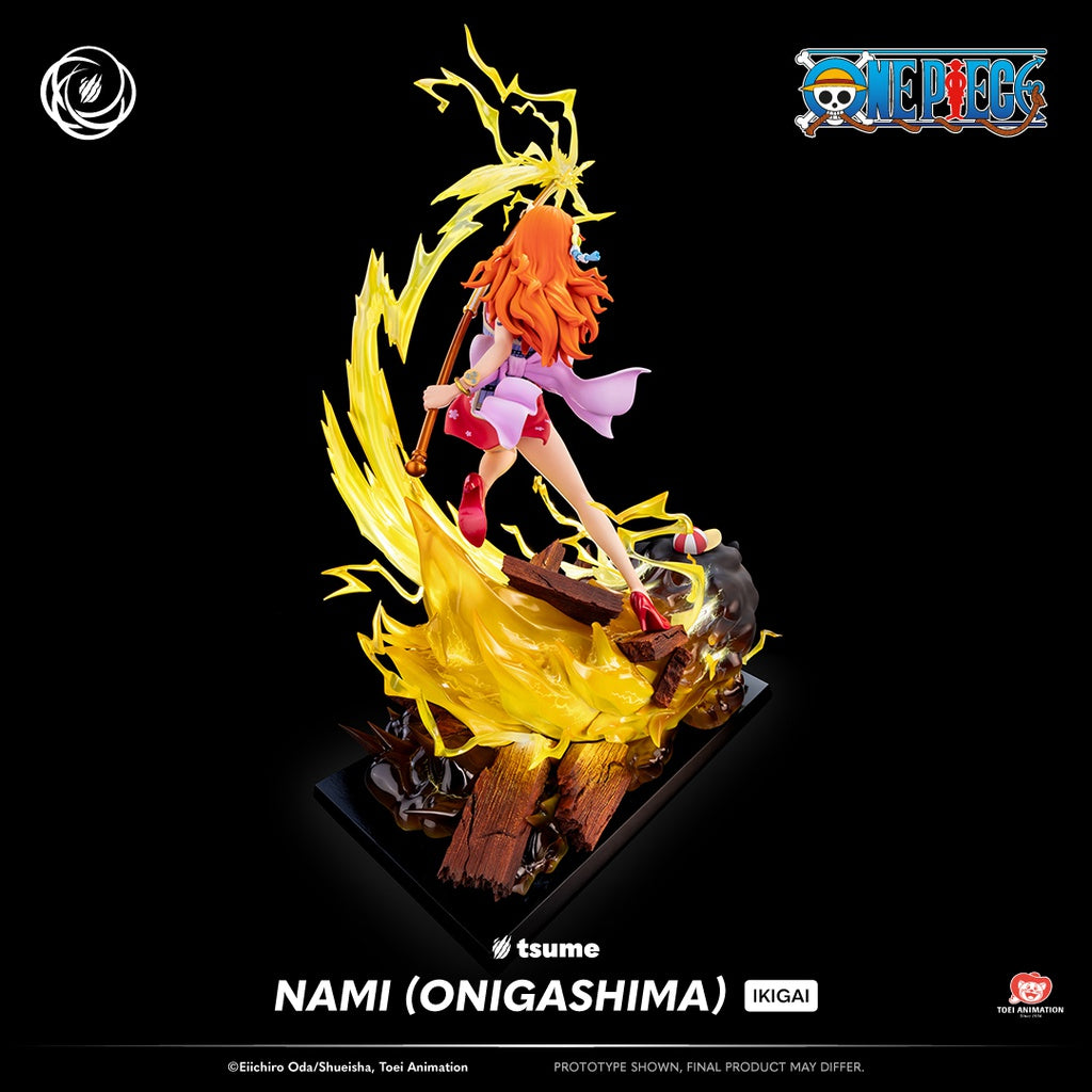 (Pre-order estimated delivery: Q2-Q3 2026!) Nami (Onigashima) - One Piece - Ikigai Tsume Art 1/6 Scale Statue (47cm)⚡️🍊(Installment payments available! 👇)