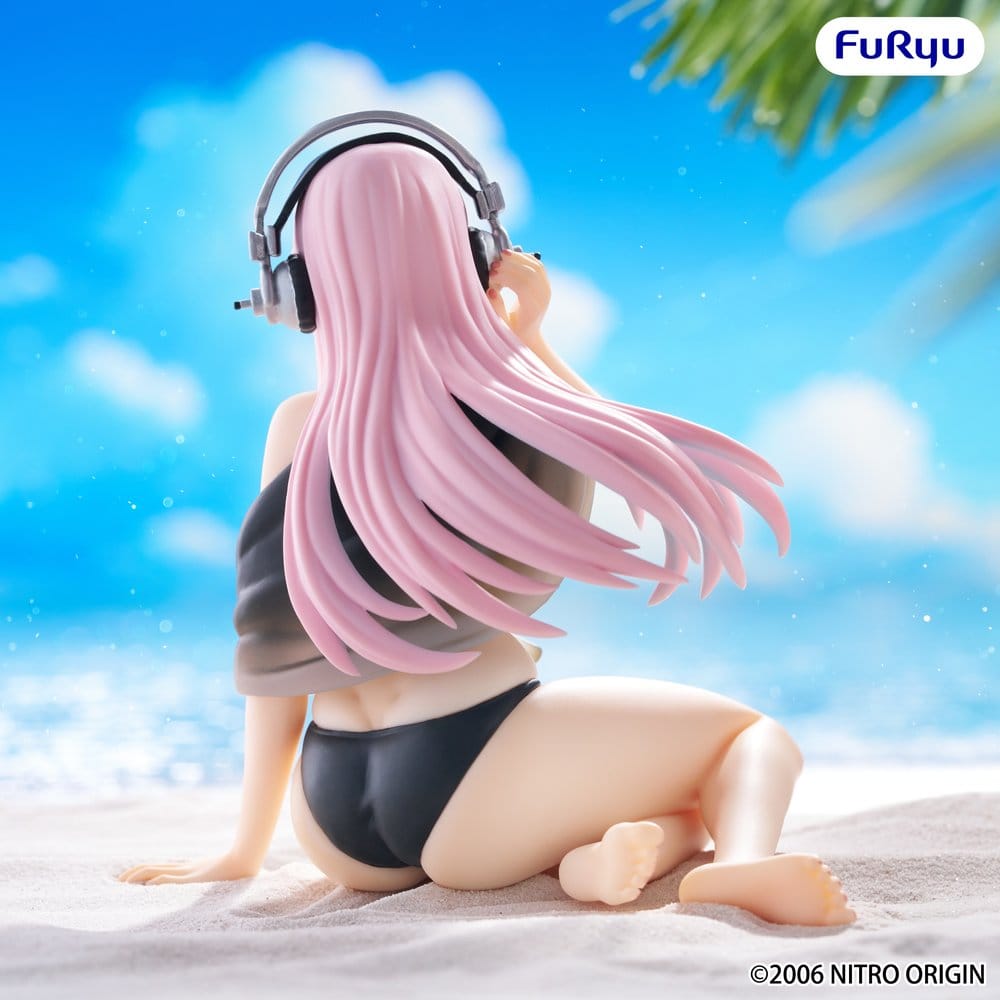 (Pre-orden) Super Sonico (Swimsuit Black Ver.) - NOODLE STOPPER - 10cm | FuRyu