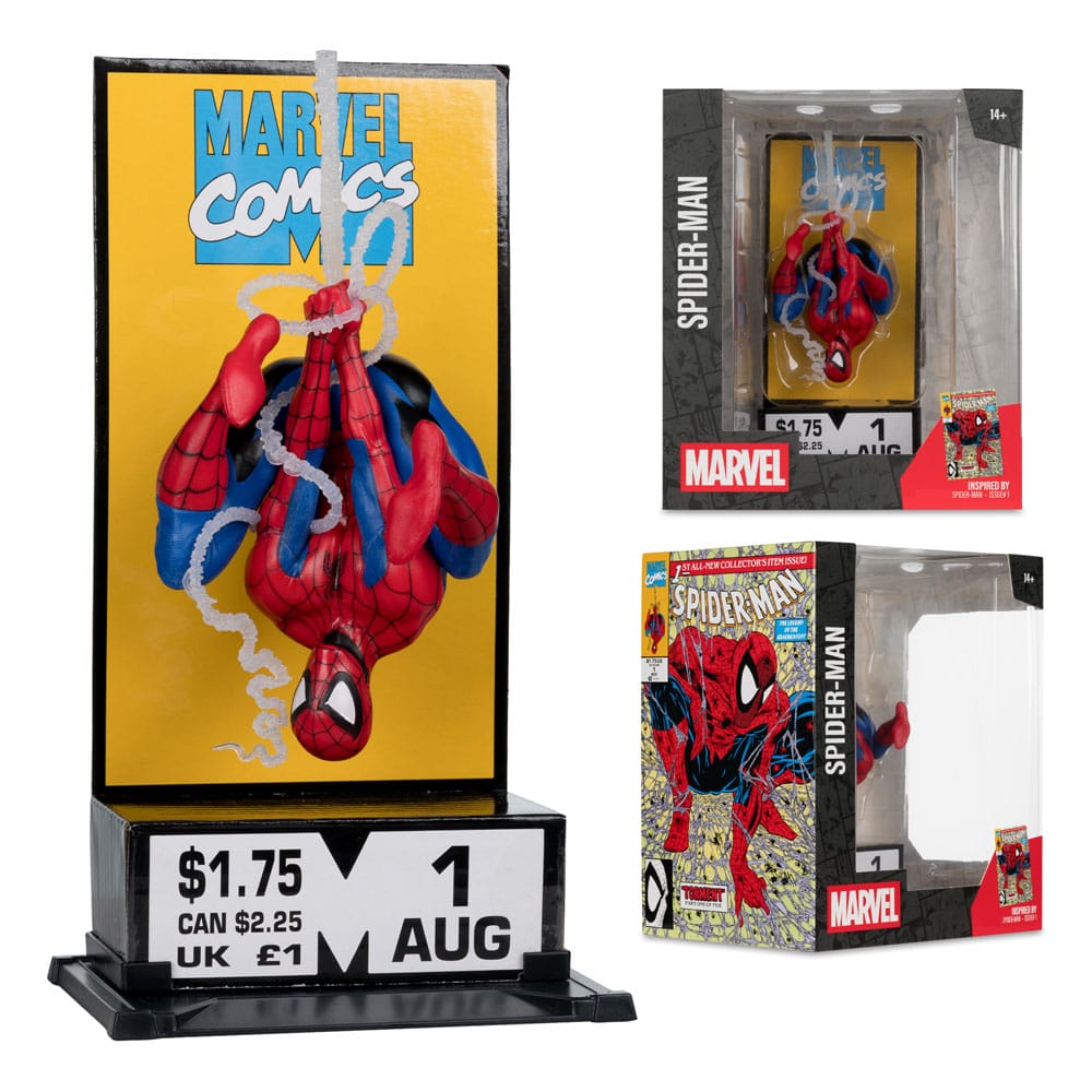 Spider-Man #1 (Corner Box) - MARVEL COLLECTION - Escala 1/10 19cm McFarlane Toys