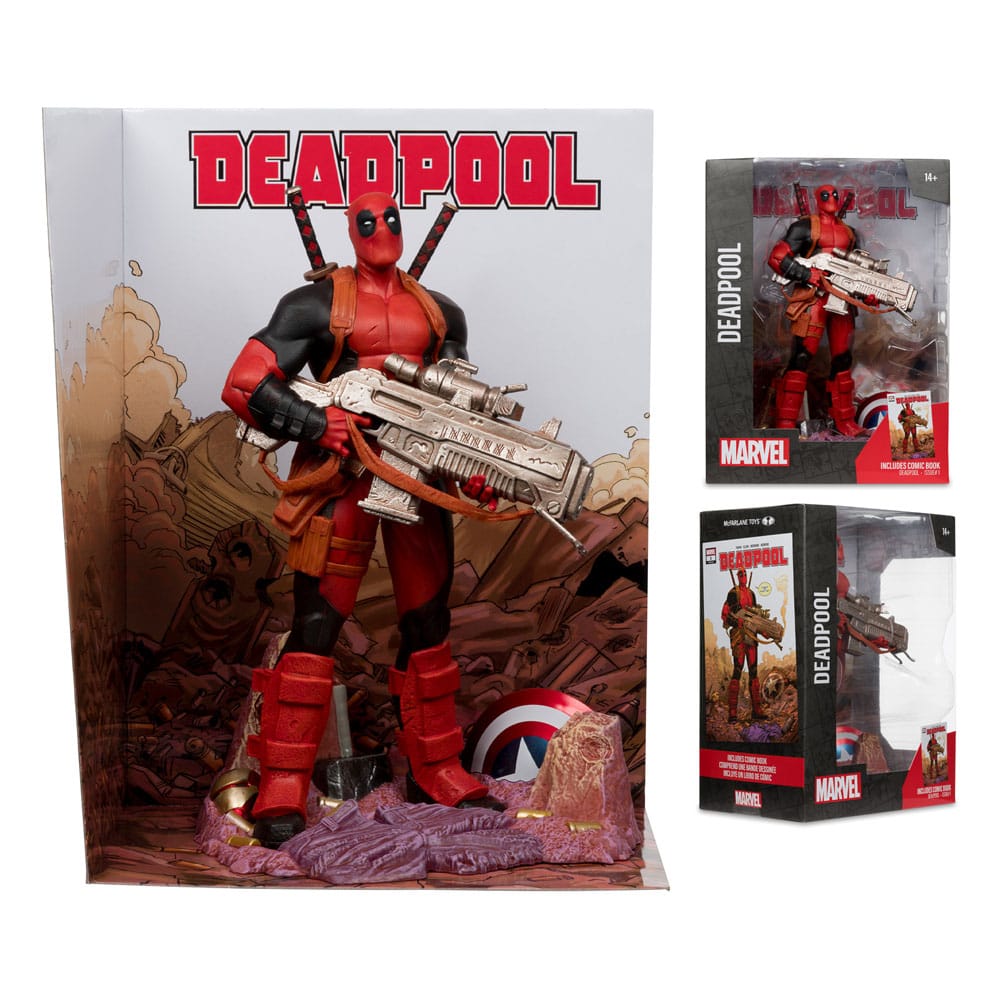 Deadpool #1 - MARVEL COLLECTION - Escala 1/6 27cm | McFarlane Toys