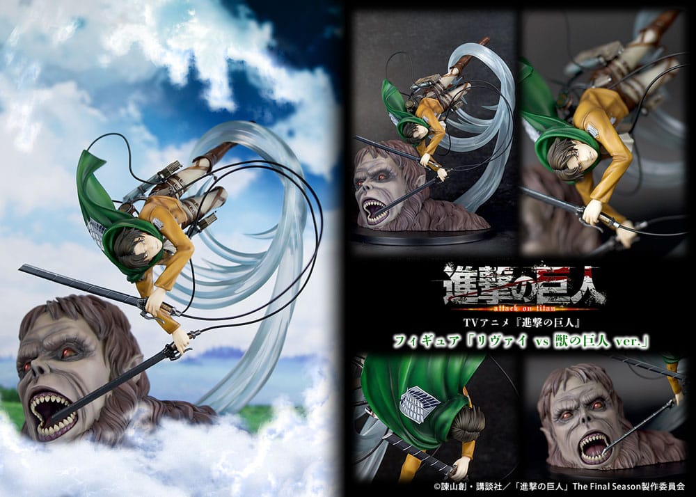 (Pre-order) Levi vs Beast Titan Ver. - ATTACK ON TITAN - 1/7 28cm | PROOF Sculptor Rokkon - ON DEMAND!