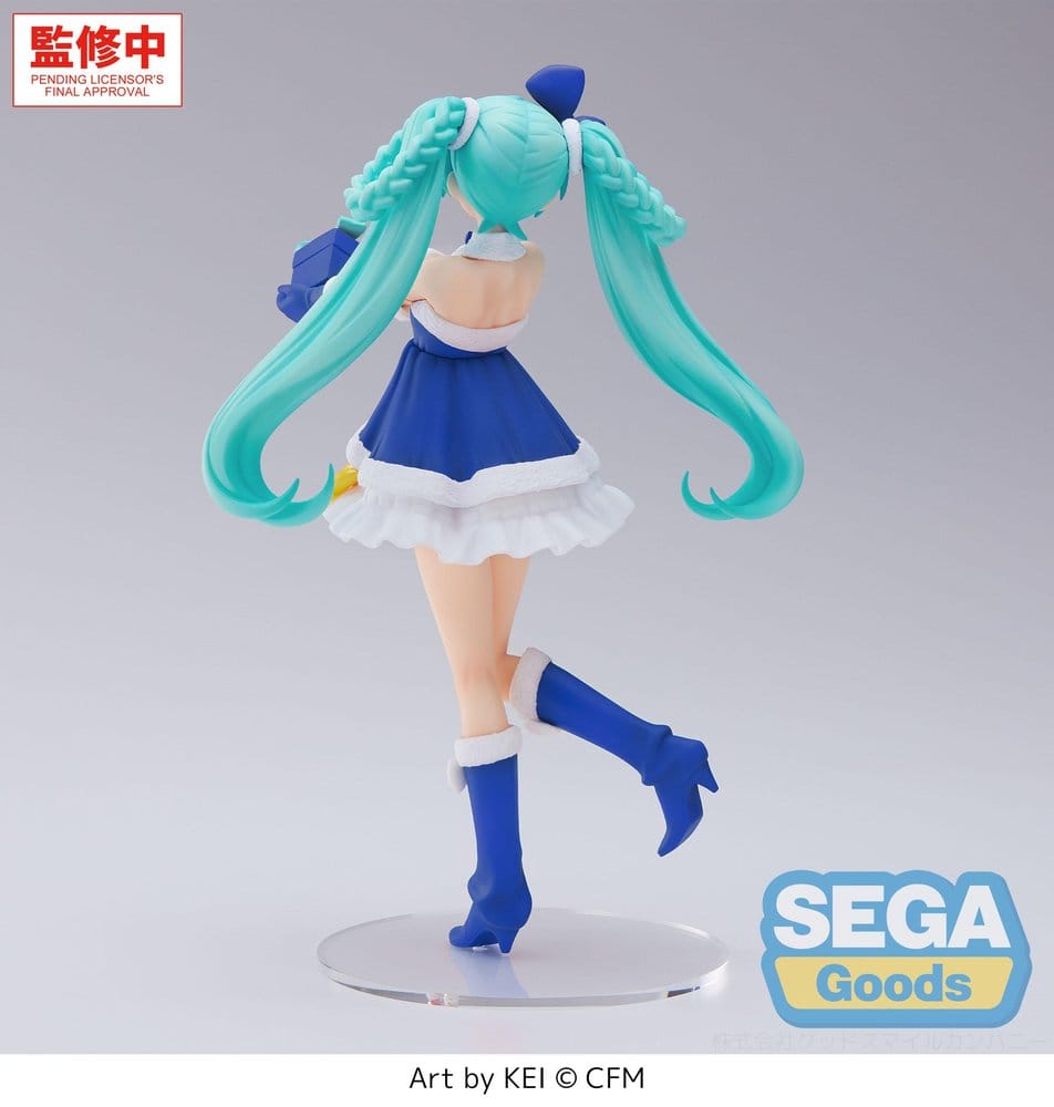 (PREORDINE) Hatsune Miku "Sapphire Christmas Ver." (High Premium Figure) - HATSUNE MIKU - 21cm | Sega