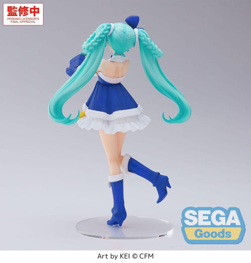 (PREORDINE) Hatsune Miku "Sapphire Christmas Ver." (High Premium Figure) - HATSUNE MIKU - 21cm | Sega